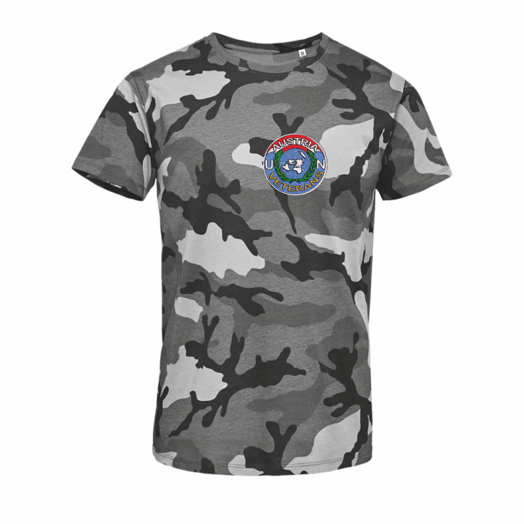 (Bild für) T-Shirt UN Veterans Camouflage Logo klein